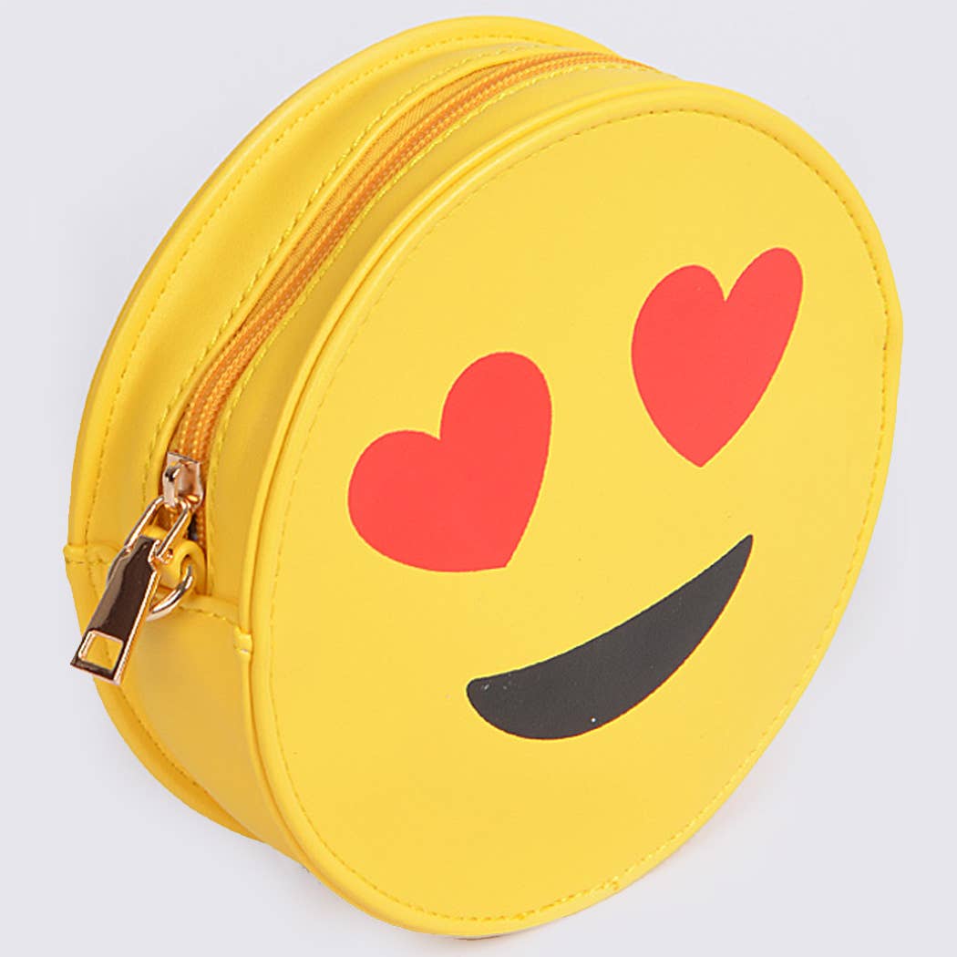 In Love Emoji Crossbody Purse - Little Looms