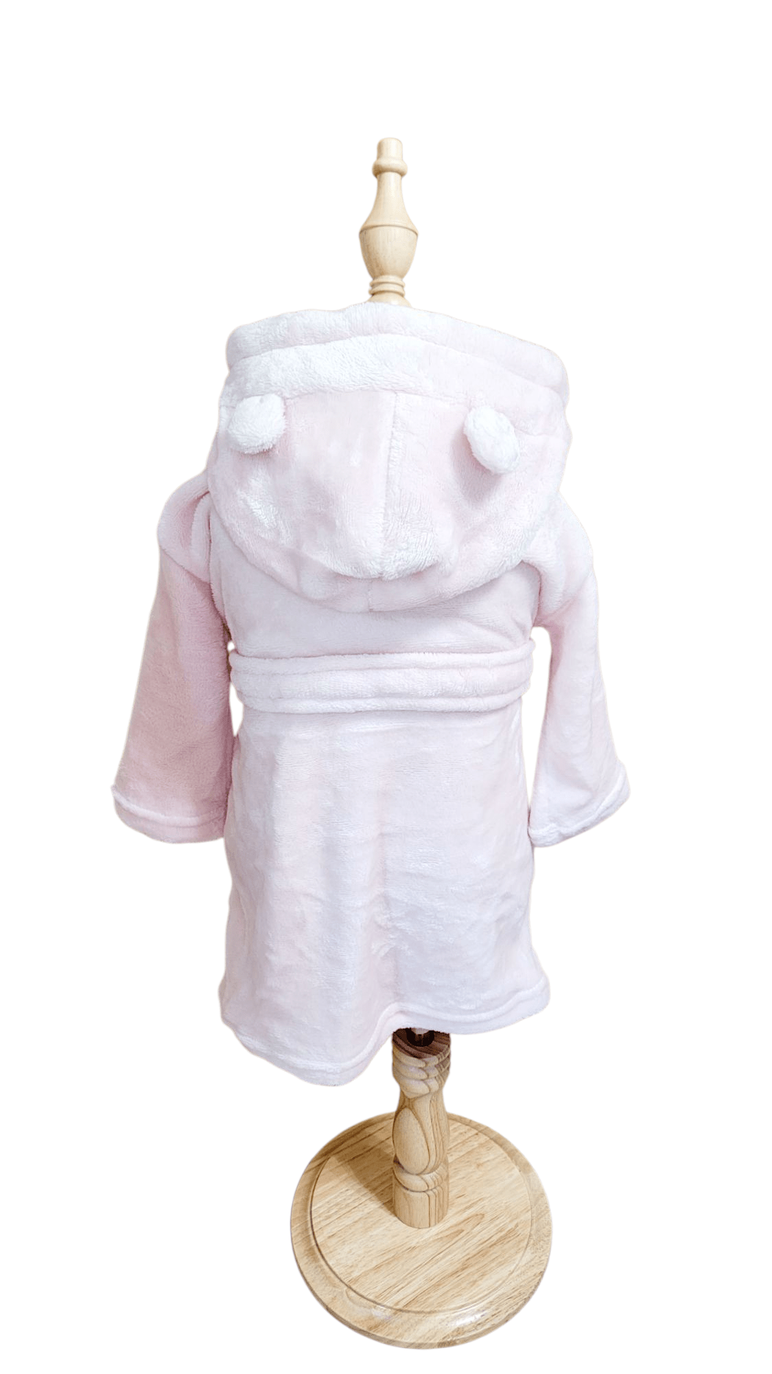 Hugs & Kisses Pink Flannel Robe with Adorable Ears - Little Looms