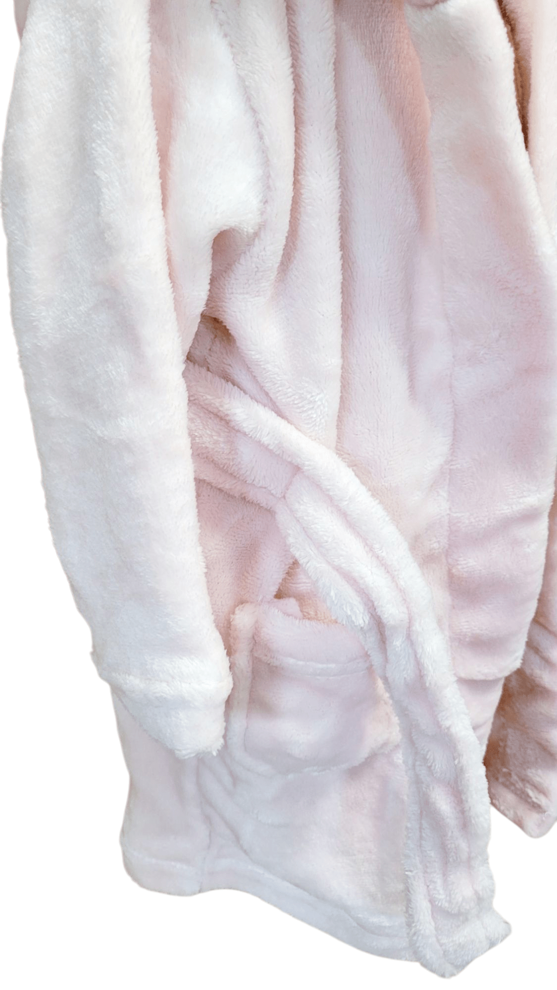 Hugs & Kisses Pink Flannel Robe with Adorable Ears - Little Looms