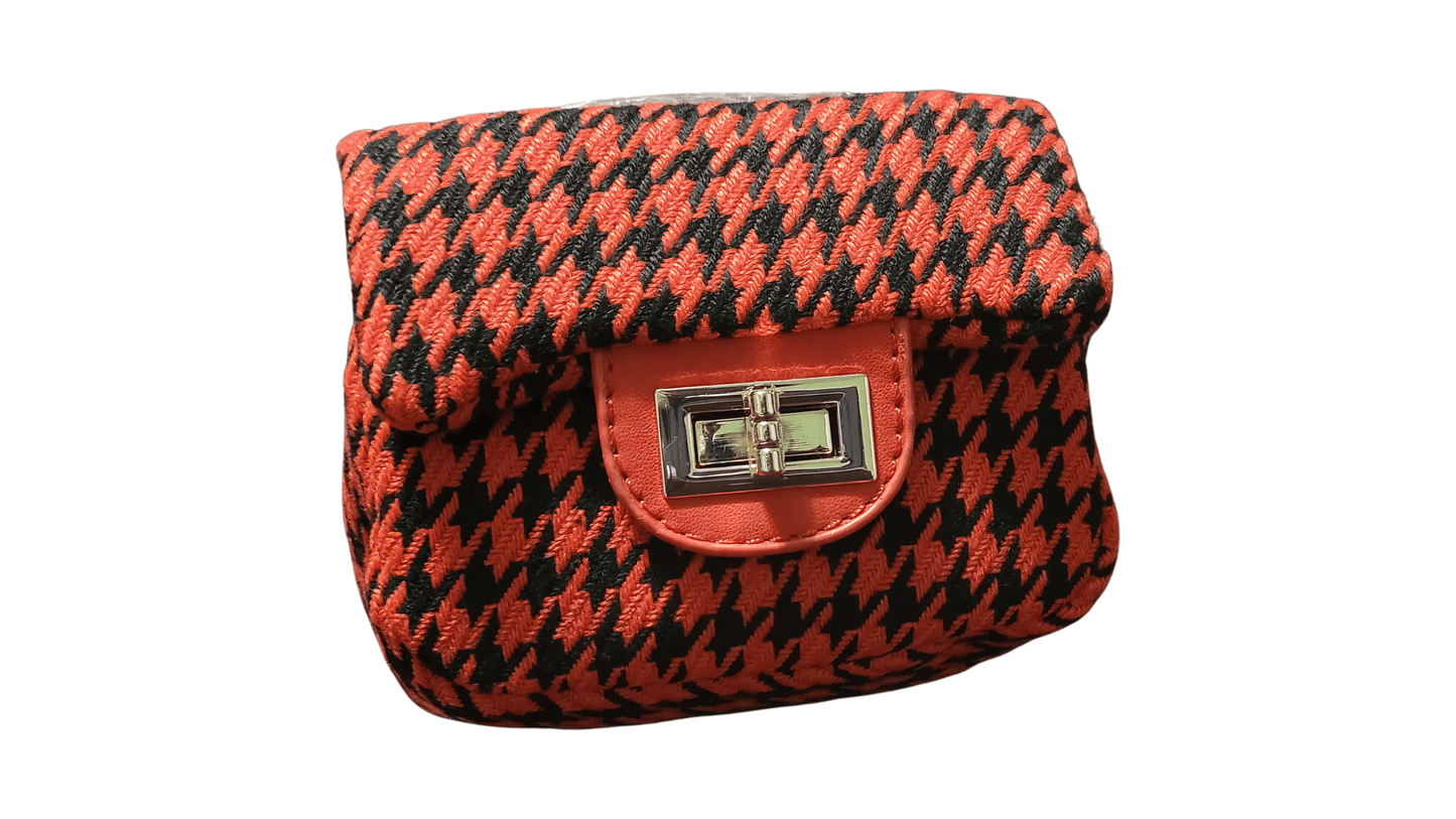 Tweed Houndstooth Mini Bag - Little Looms