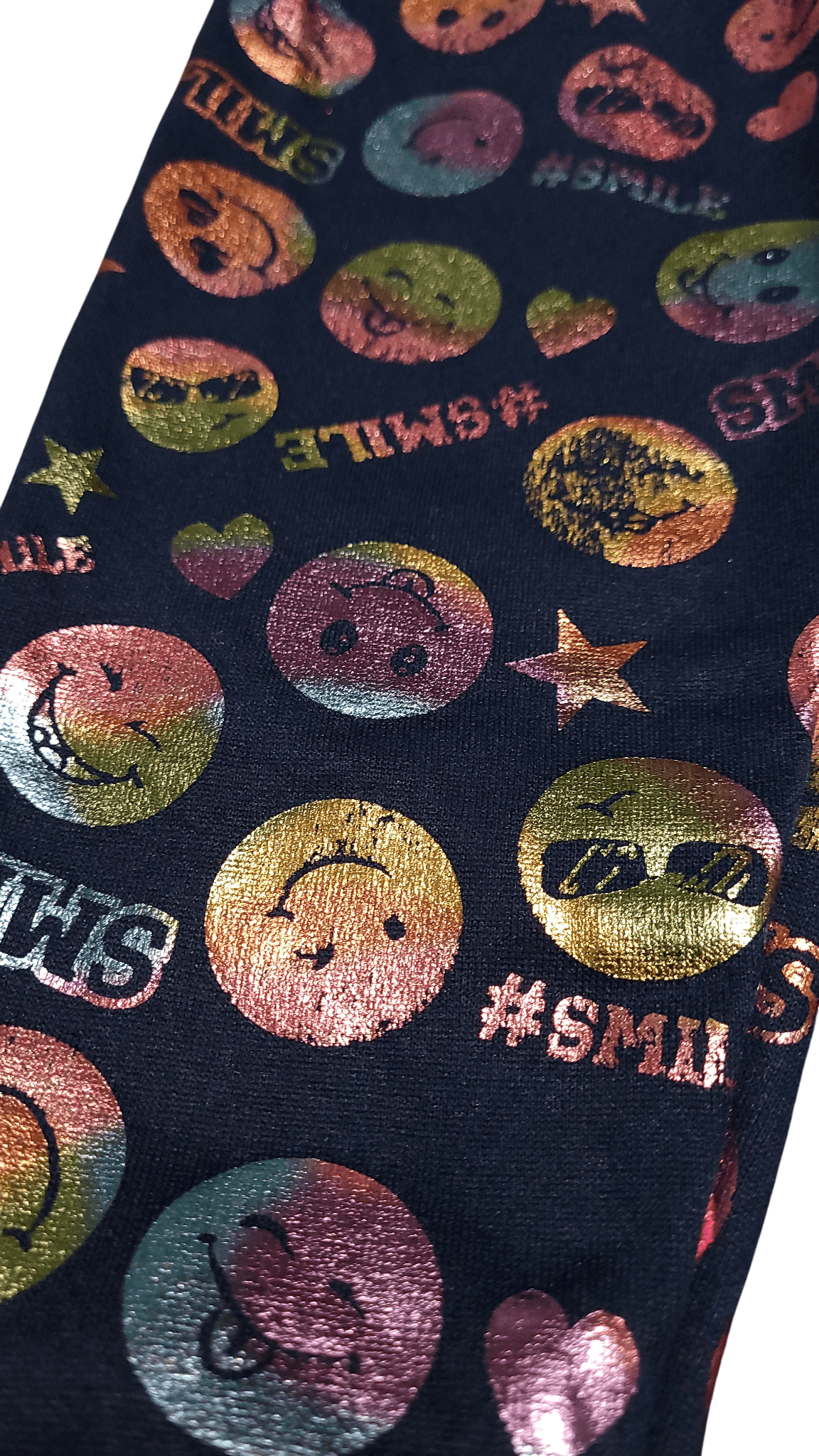 Girl Squad #Smile Emoji Jogger Pants – Foil Print - Little Looms