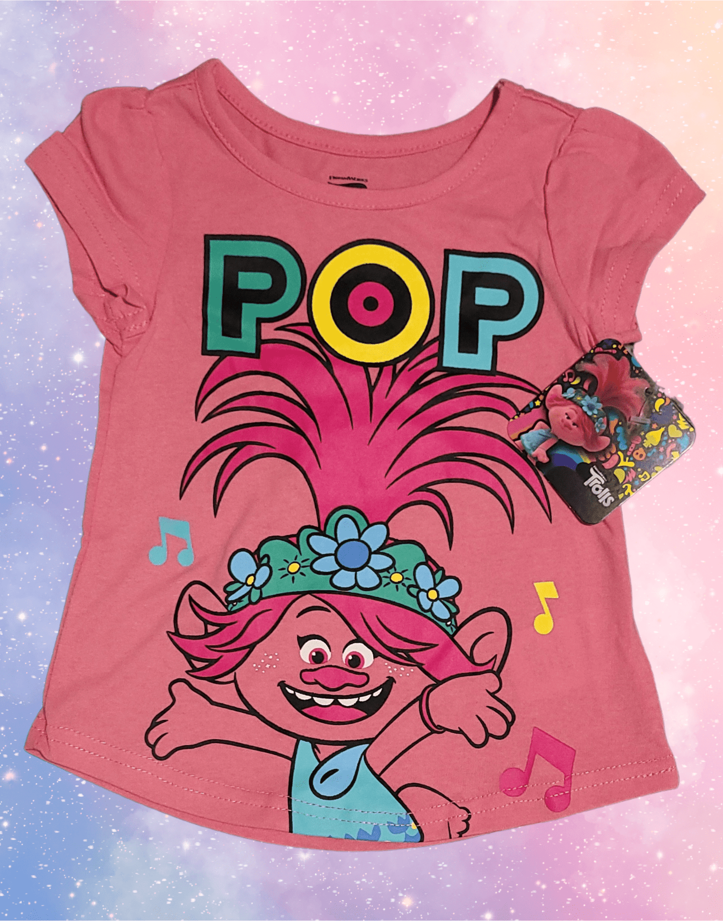 DreamWorks Trolls Princess Poppy "Pop" Toddler Girl T-Shirt - 2T - Little Looms