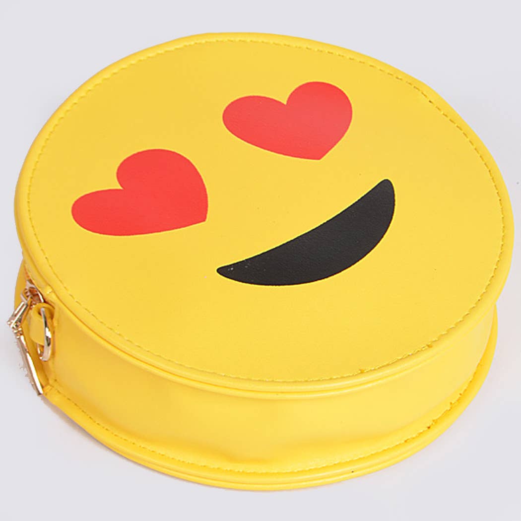 In Love Emoji Crossbody Purse - Little Looms