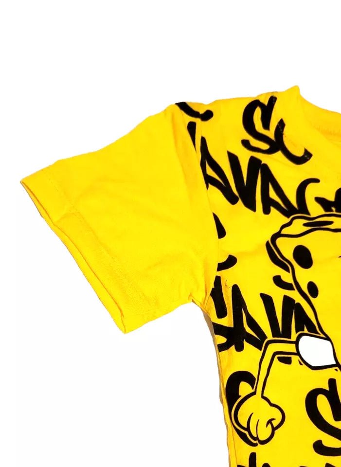 SpongeBob SquarePants Yellow "Savage" Toddler Tee - Little Looms