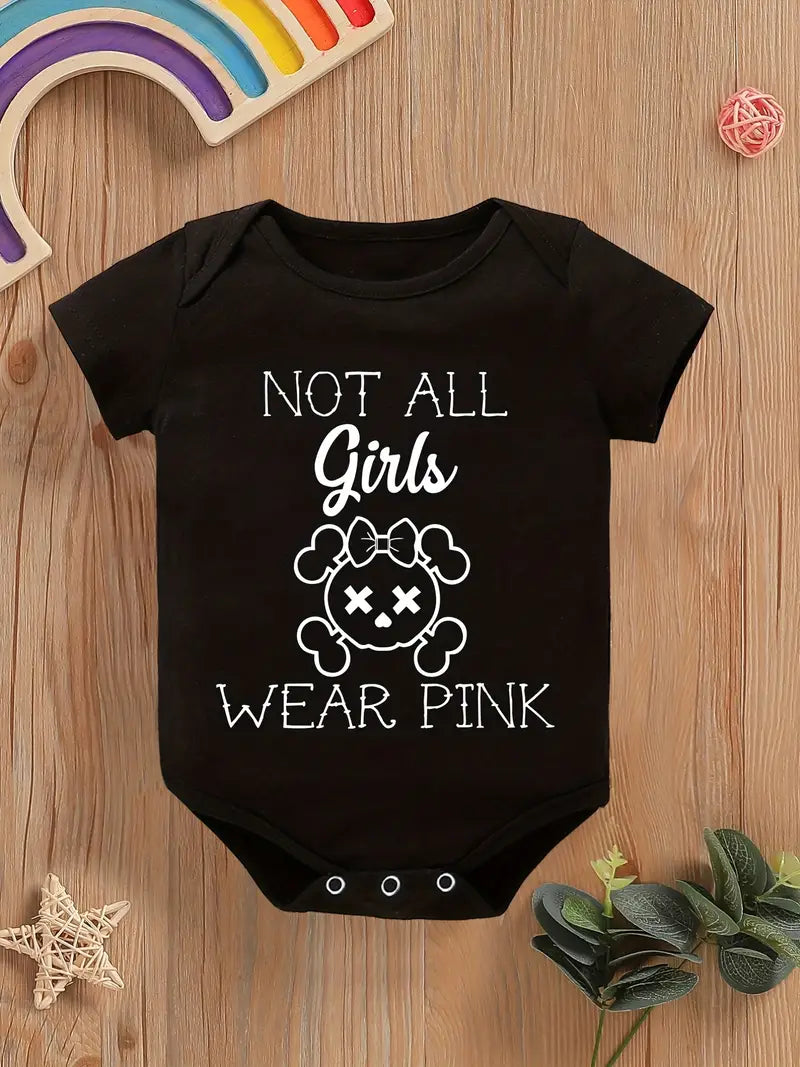 Not All Girls Wear Pink Baby Girls Bodysuit