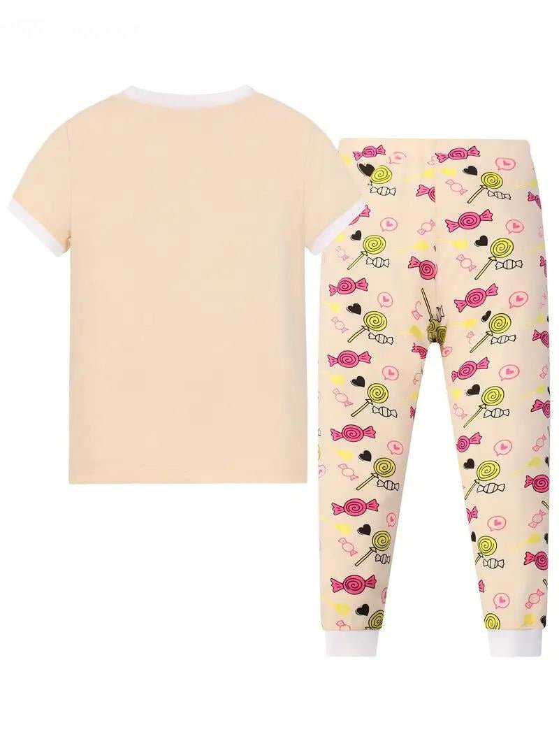 Lollipop Girl 2 - Piece Pajama Set - Little Looms