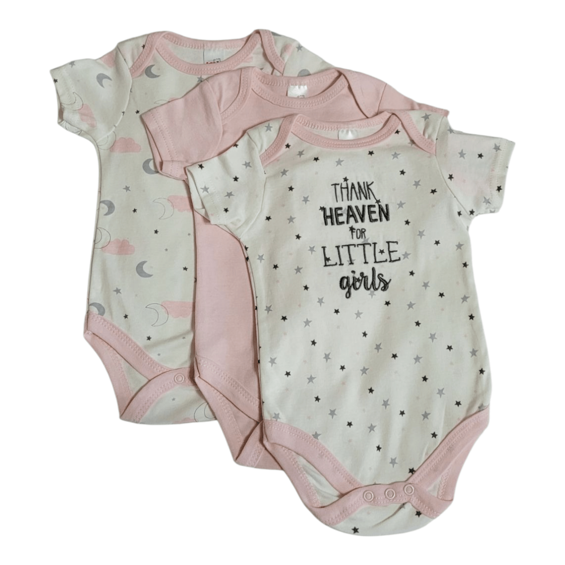 Soft Touch Baby Girls' 3 - Pack Bodysuit Set – "Thank Heaven for Little Girls" - Little Looms
