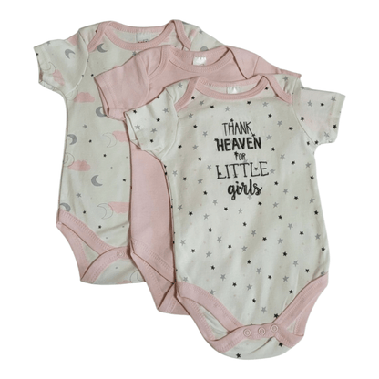 Soft Touch Baby Girls' 3 - Pack Bodysuit Set – "Thank Heaven for Little Girls" - Little Looms