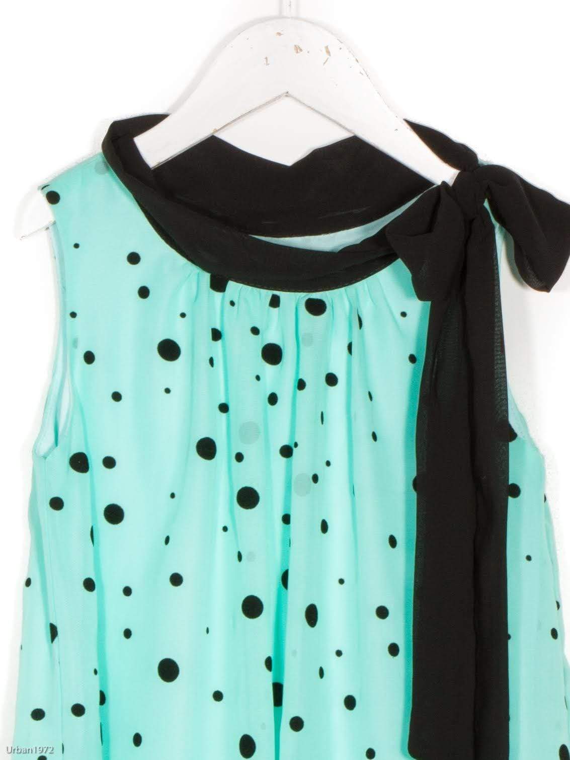 Nora Polka Dot Chiffon Dress - Little Looms