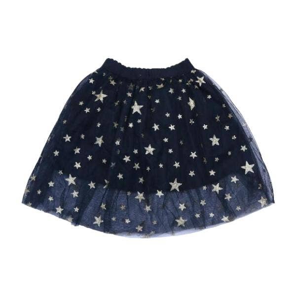 Girls’ Gold Star Tulle Midi Skirt - Little Looms