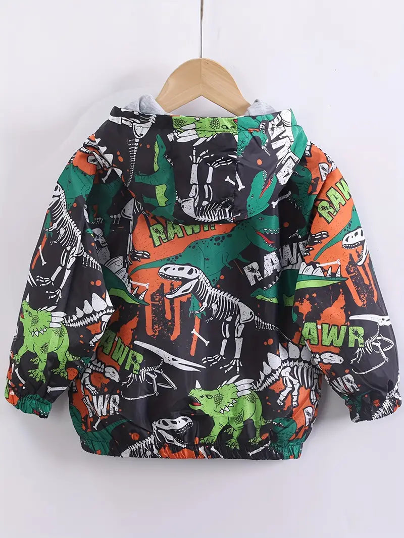 Dinosaurs In The Jungle Toddler Windbreaker