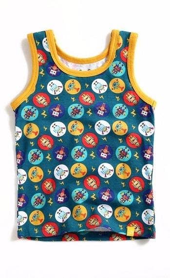 Mega Robot Boys Tank Top - Little Looms