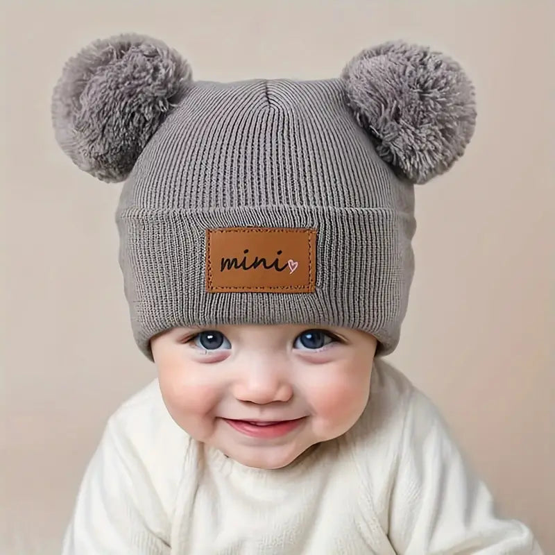 Baby & Toddler Cozy Pom-Pom "Mini" Knit Beanie