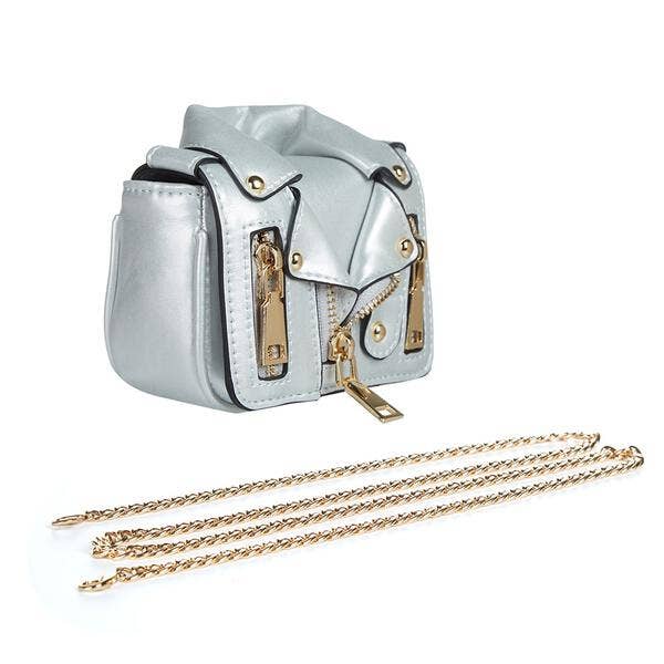 Motorcycle Jacket Mini Purse - Little Looms