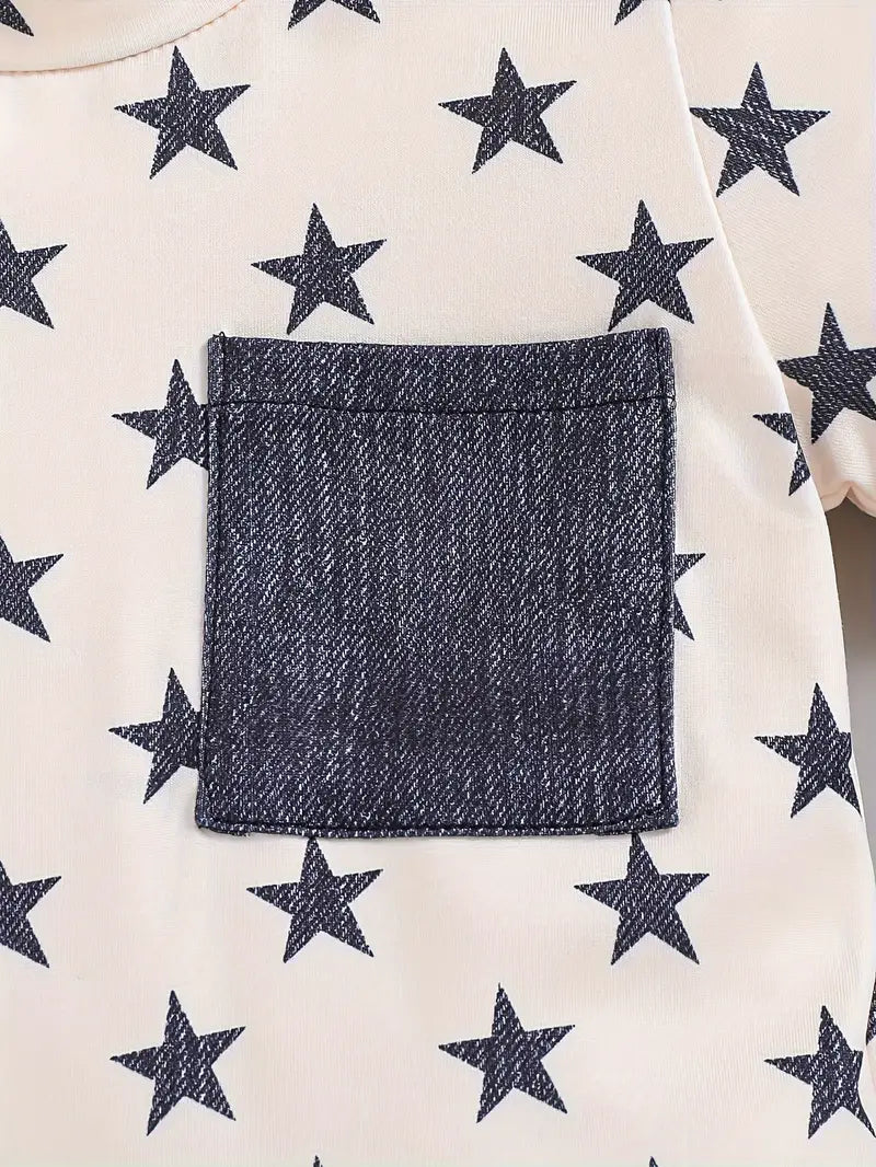 Covered In Stars Toddler Tee - Little Looms
