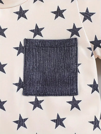 Covered In Stars Toddler Tee - Little Looms