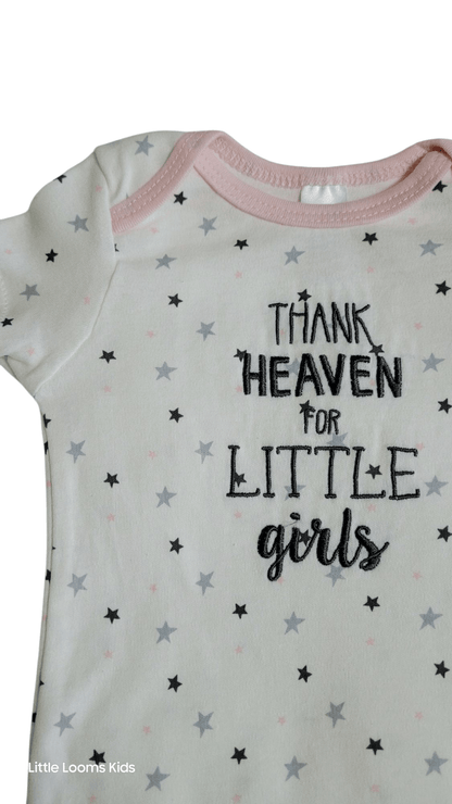 Soft Touch Baby Girls' 3 - Pack Bodysuit Set – "Thank Heaven for Little Girls" - Little Looms