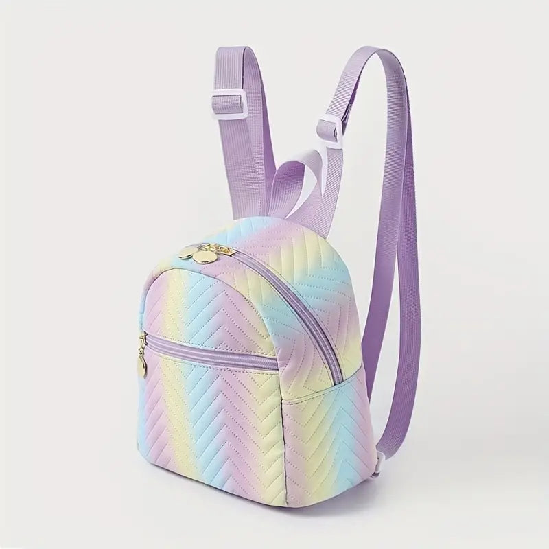 Gradient Purple Rainbow Mini Backpack