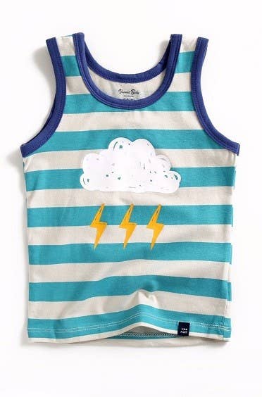 Thunder Stripe Boys Tank Top - Little Looms