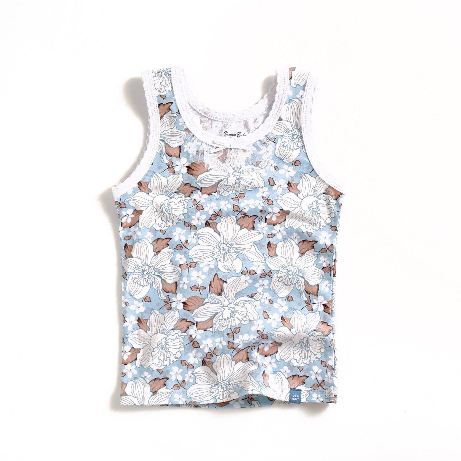 Blossom Mint Girls Tank Top - Little Looms