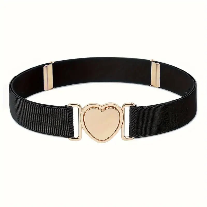 Girls’ Stretchy Belt with Adjustable Fit & Heart Buckle - Little Looms