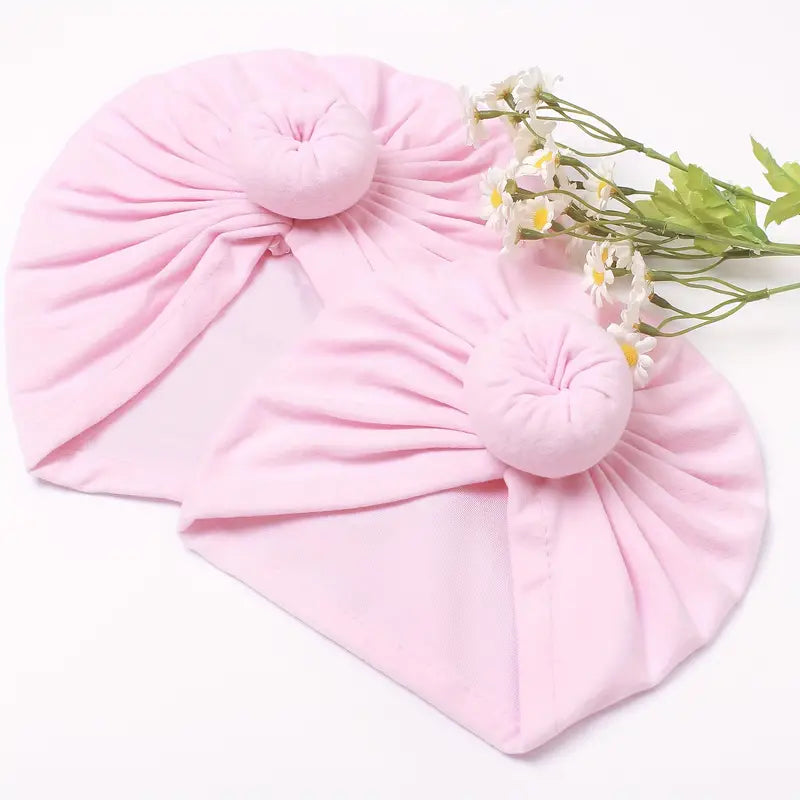 2-Pack Knotted Head Wrap Set - Adult and Child