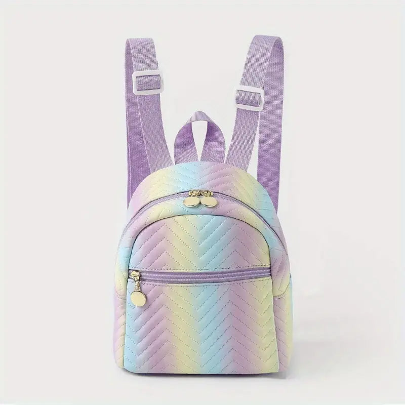 Gradient Purple Rainbow Mini Backpack