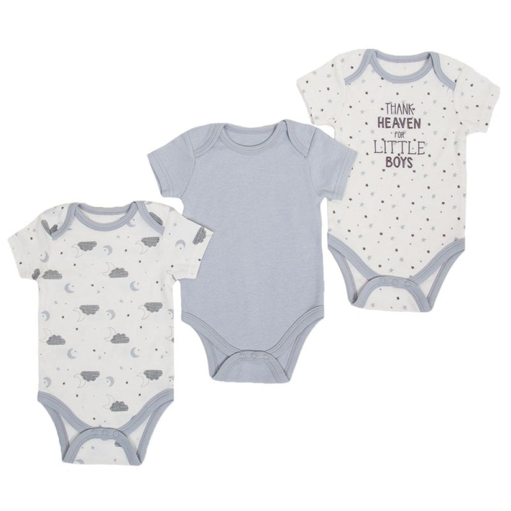 Soft Touch Baby Boys' 3 - Pack Bodysuit Set – "Thank Heaven for Little Boys" - Little Looms