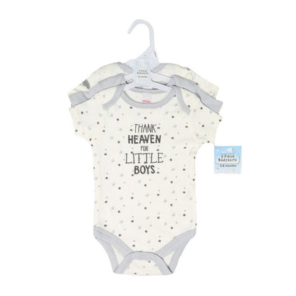 Soft Touch Baby Boys' 3 - Pack Bodysuit Set – "Thank Heaven for Little Boys" - Little Looms