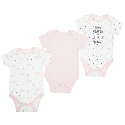 Soft Touch Baby Girls' 3 - Pack Bodysuit Set – "Thank Heaven for Little Girls" - Little Looms