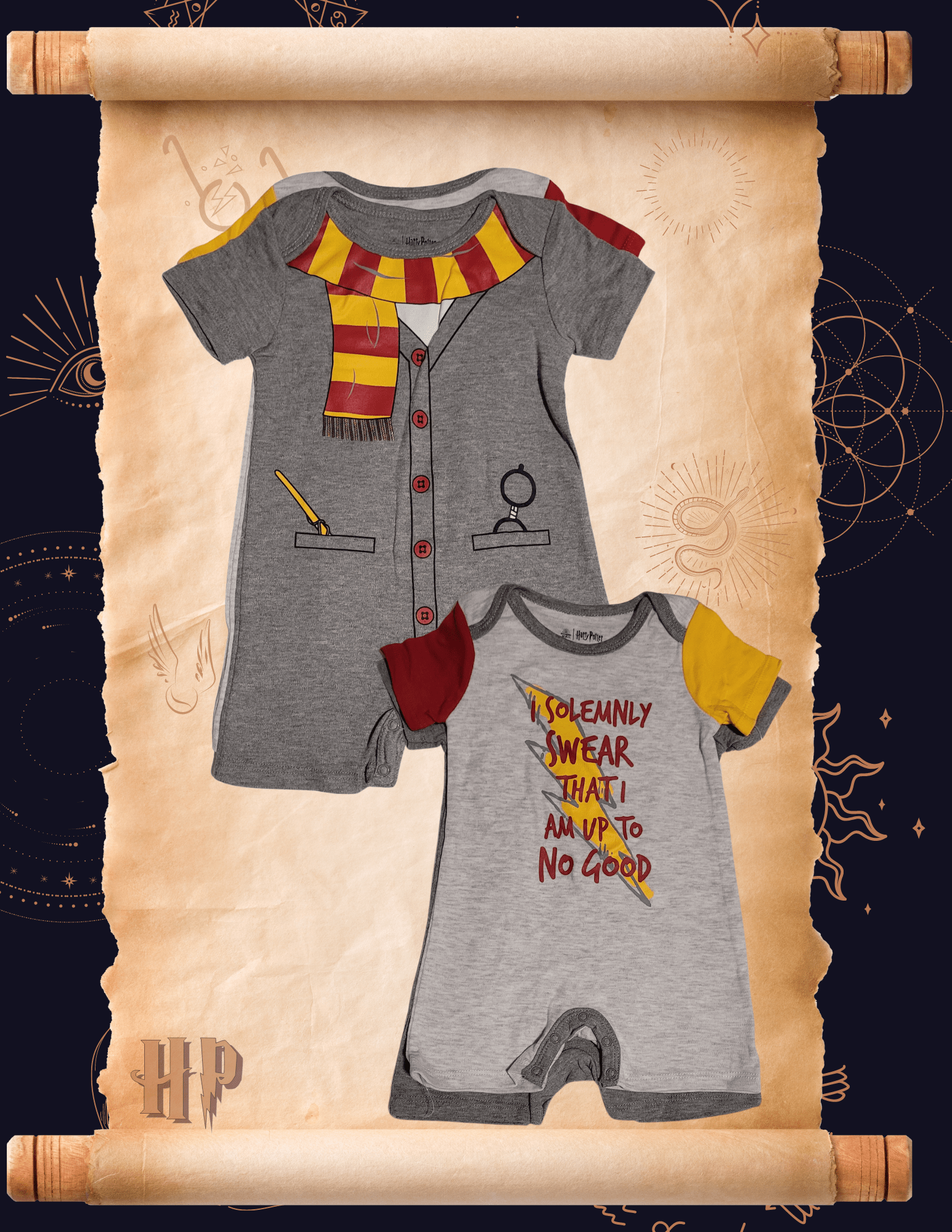 Harry Potter Uniform and I Solemnly Swear 2 - Pack Bodysuit - Little Looms