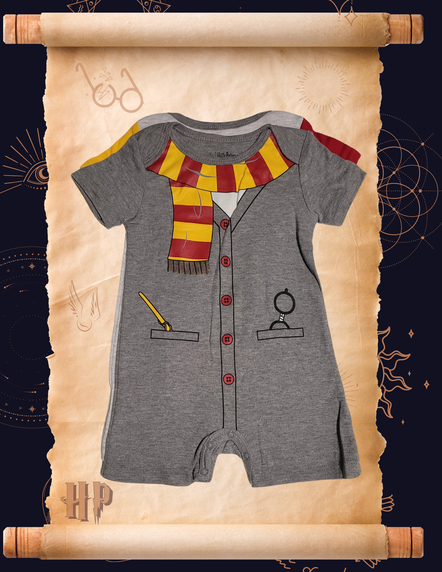 Licensed Harry Potter Uniform and I Solemnly Swear 2-Pack Bodysuit