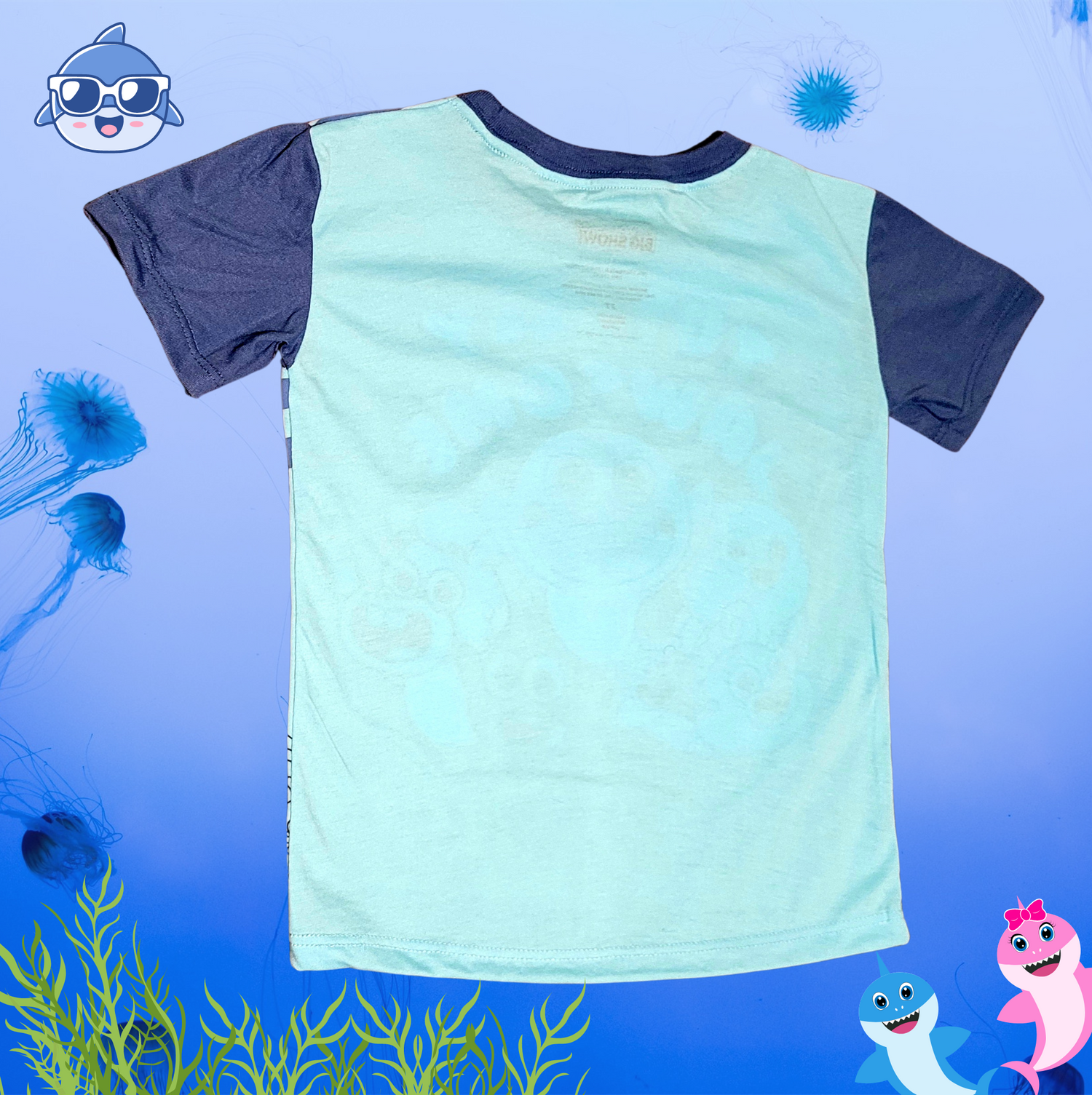 Licensed Baby Shark and Friends Totally Jawsome Blue Toddler Tee