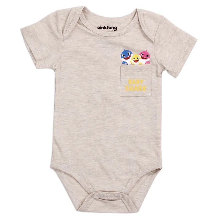 Baby Shark Pocket Creeper Baby Bodysuit - Little Looms