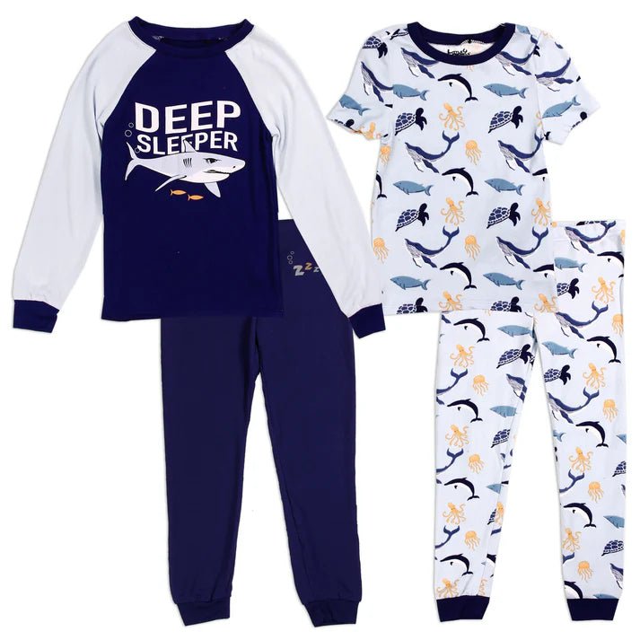 Little Rebels Boys 4 - Piece Ocean Adventure Pajama Set - Little Looms