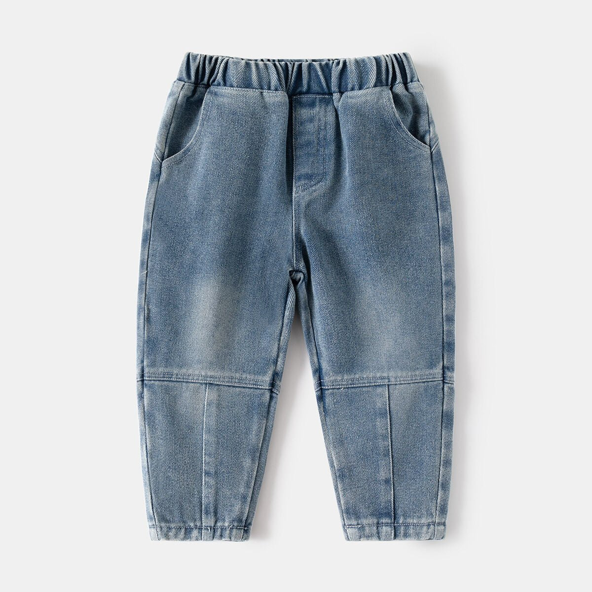 Toddler Boys' Wide Leg Solid Denim Jeans - Little Looms