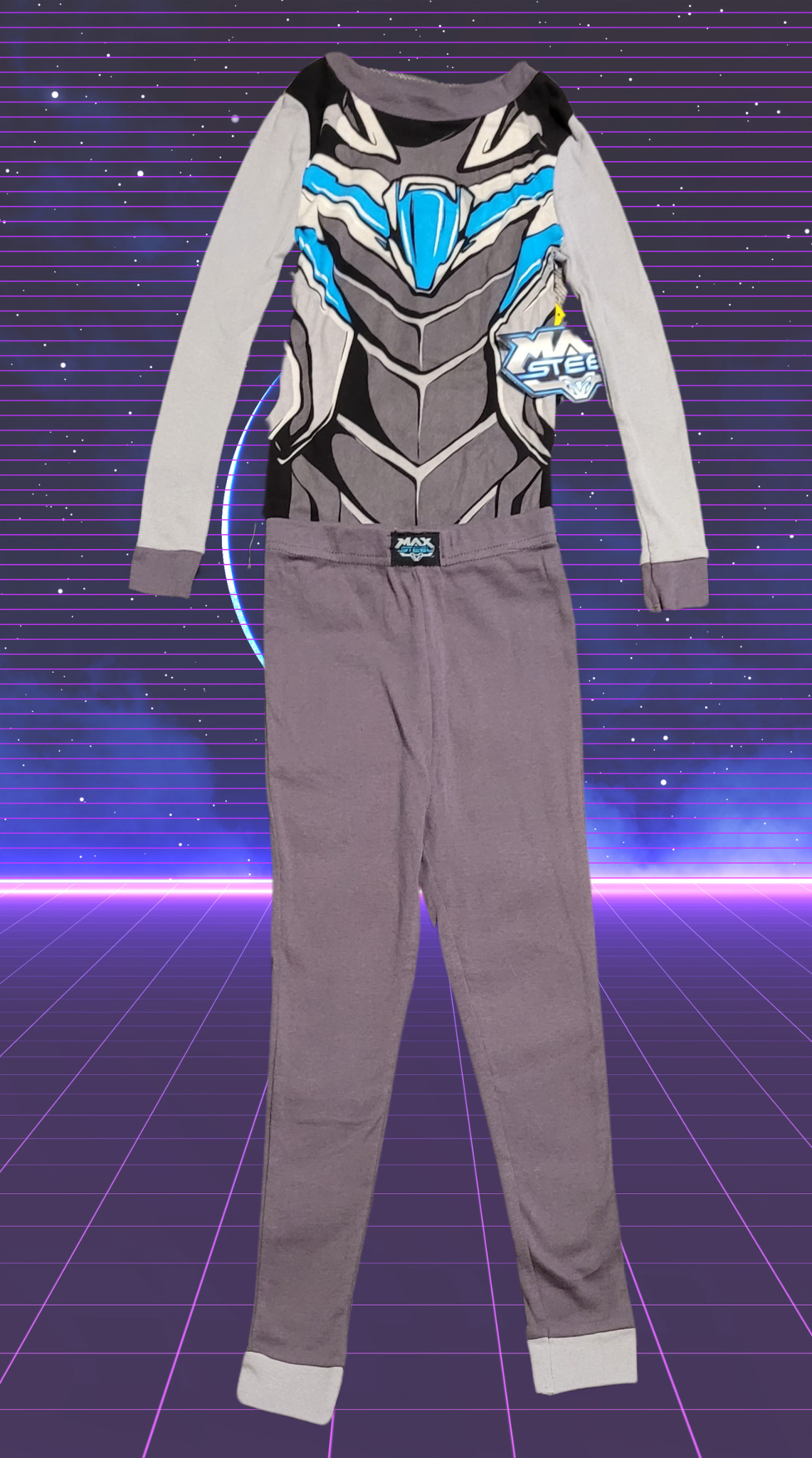 Licensed Max Steel Action Armor Toddler Boy Snug-Fit Pajama Set