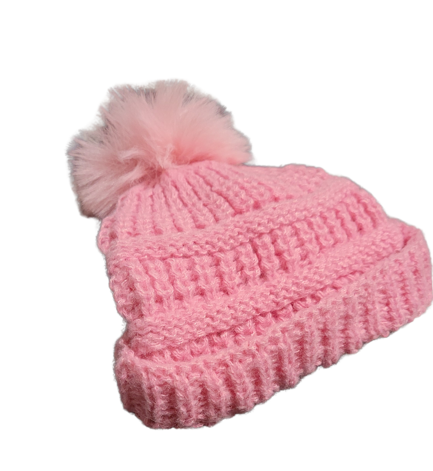 Toddler Girl Knitted Pom-Pom Beanie Cap