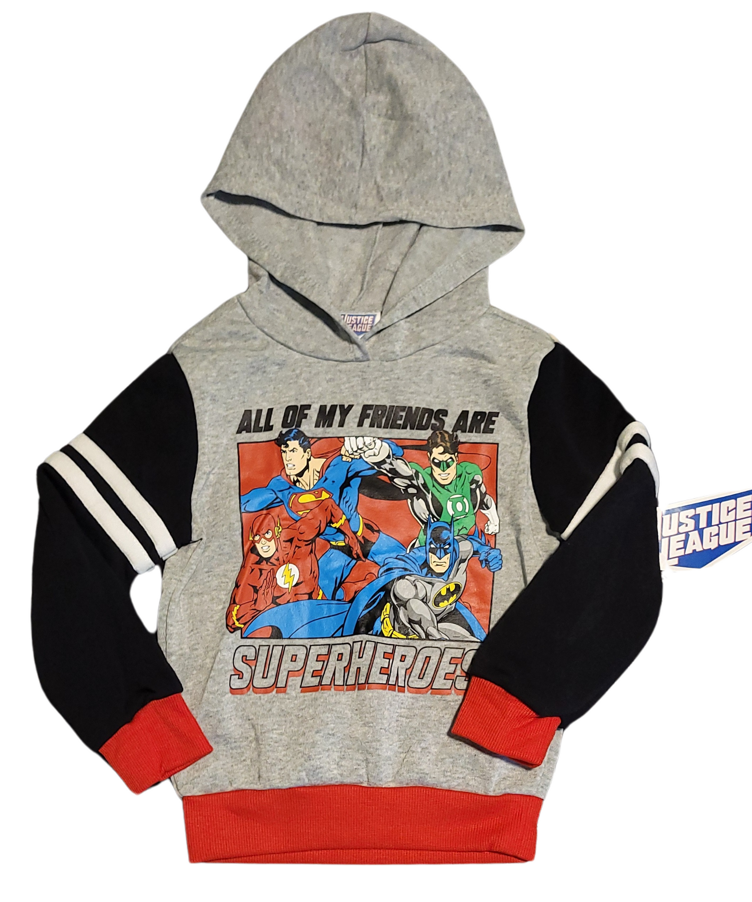 Licensed DC Comics Superheroes Hoodie & Jogger Toddler Boy Fleece Set