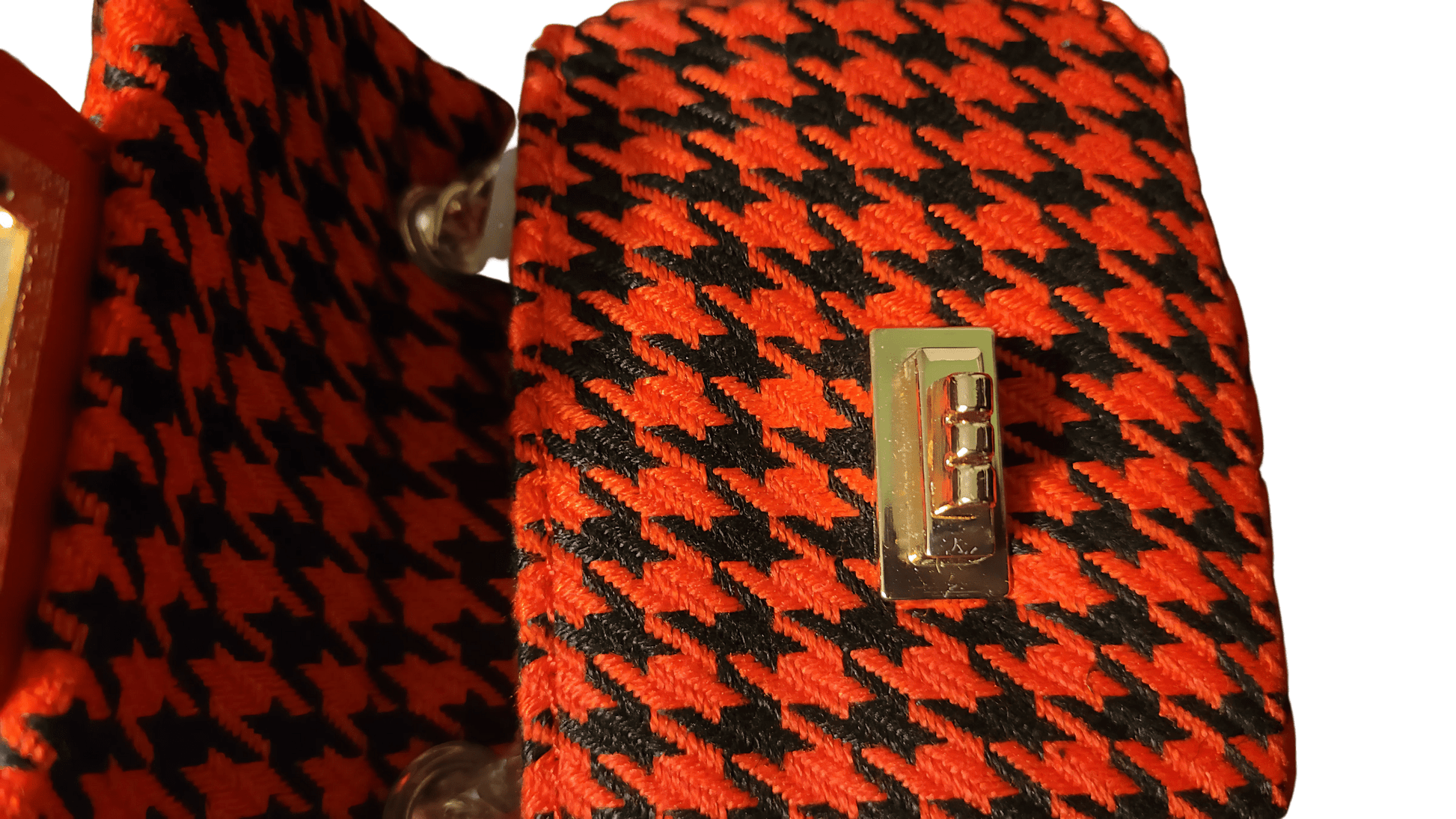 Tweed Houndstooth Mini Bag - Little Looms