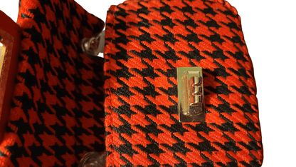 Tweed Houndstooth Mini Bag - Little Looms