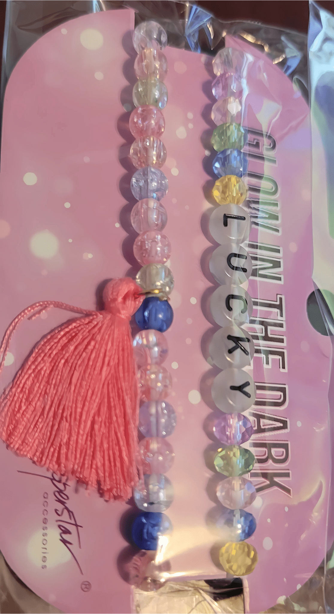 Glow - in - the - Dark Layered Bead Bracelet Set - Little Looms