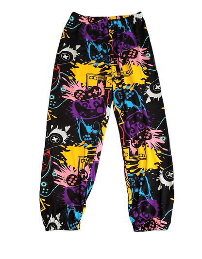 2 - Pack Graffiti Gamer Lounge Pants - Little Looms