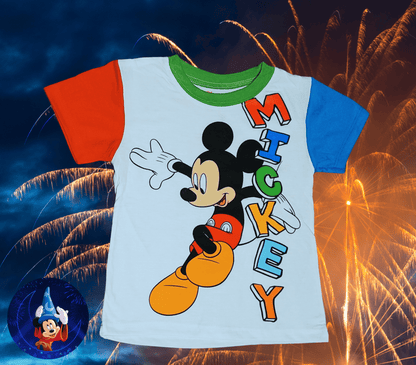 Mickey Mouse Colorful Toddler Tee - Little Looms
