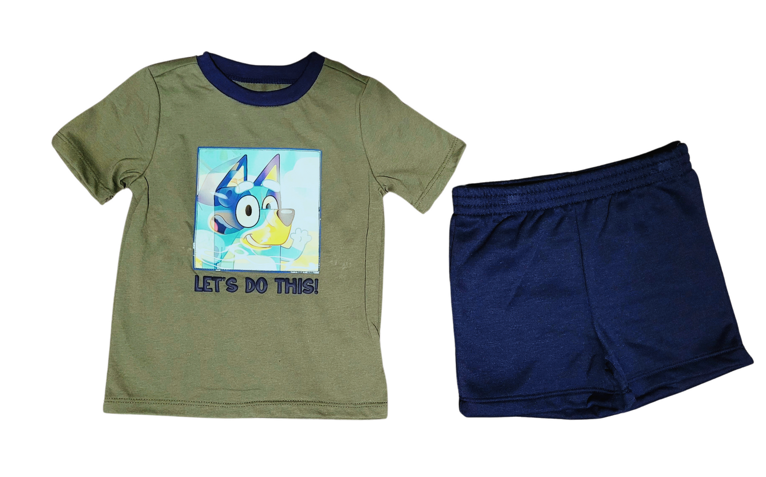 Licensed Let's Do This Bluey 2-Piece Outfit Set