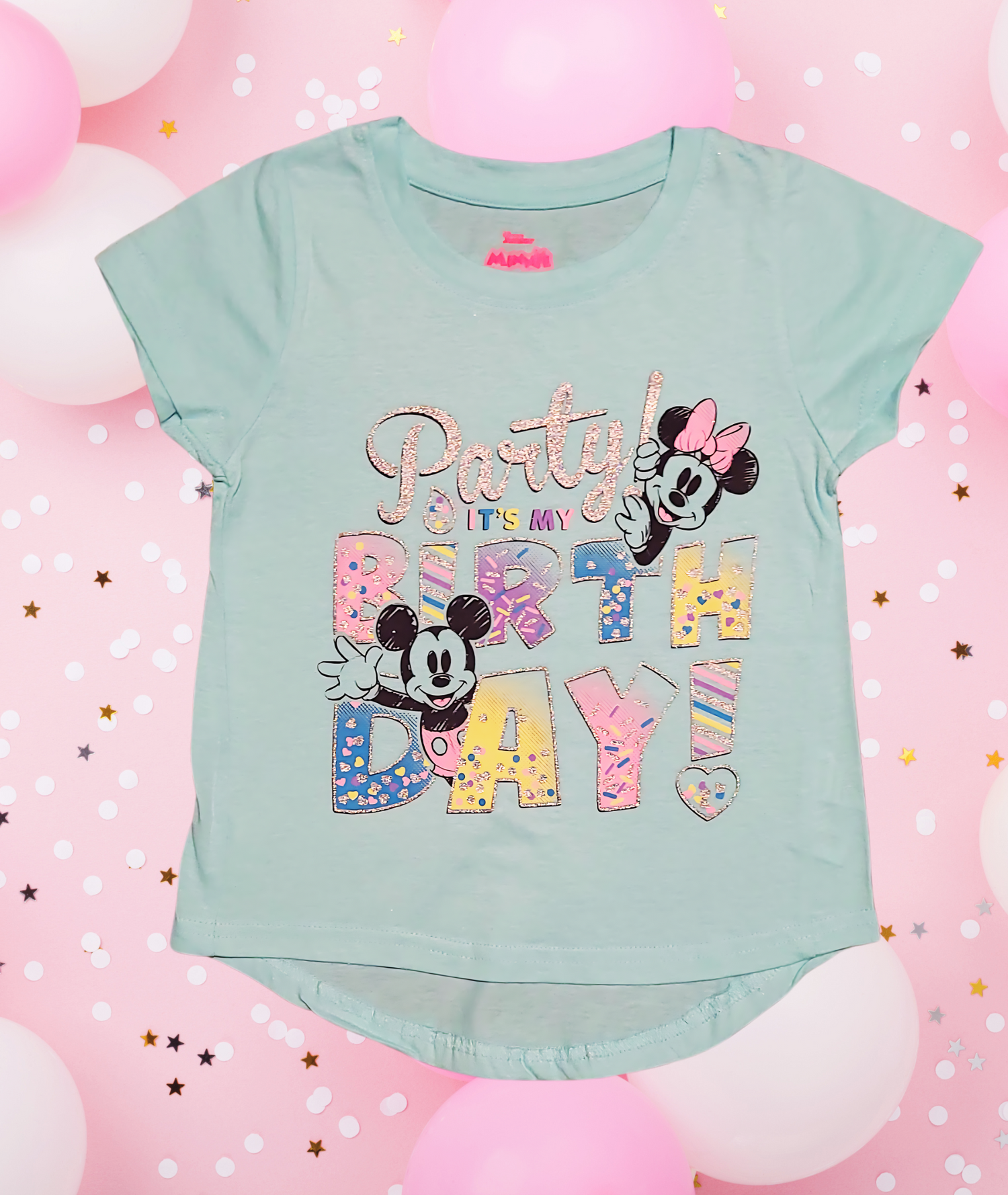 Licensed Minnie Mouse Party It's My Birthday Girl Tee