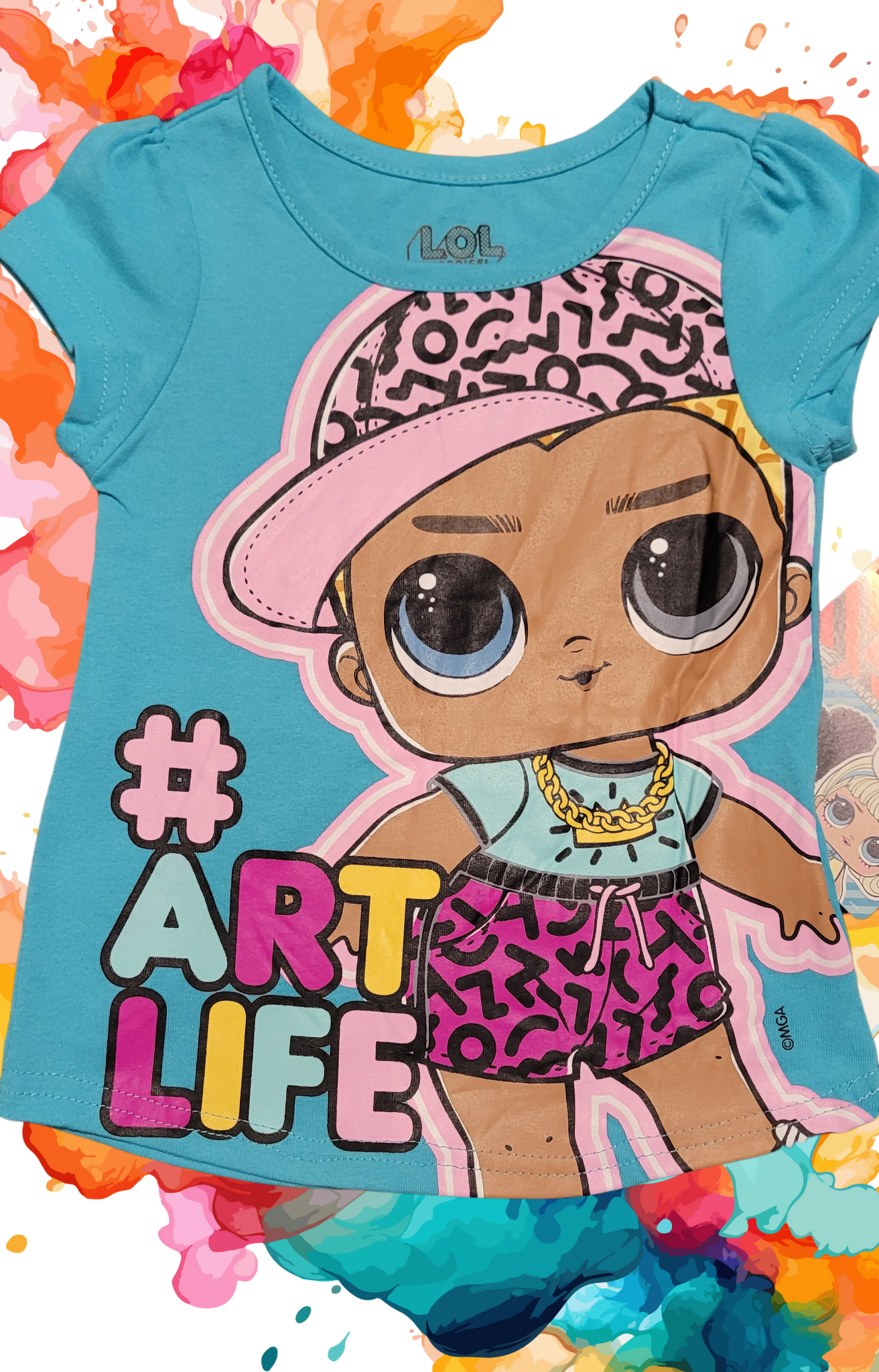 Licensed LOL Surprise ArtLife Toddler Girl Graphic Tee