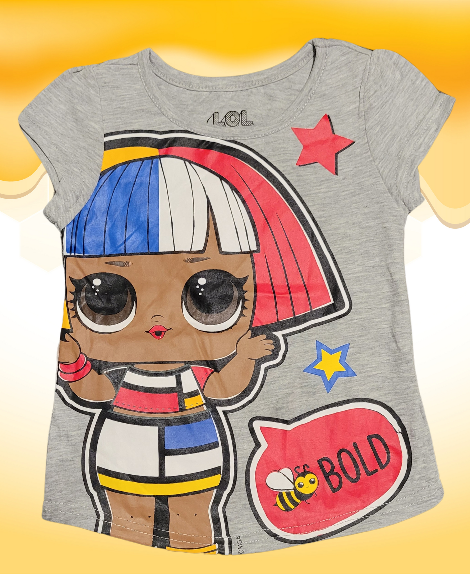 Licensed LOL Bee Bold Toddler Girl Graphic Tee