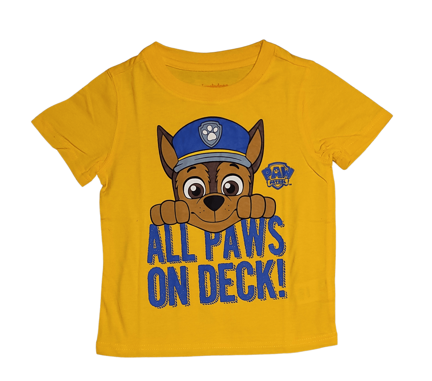 Paw Patrol Chase "All Paws On Deck" Toddler Boy Tee - Little Looms
