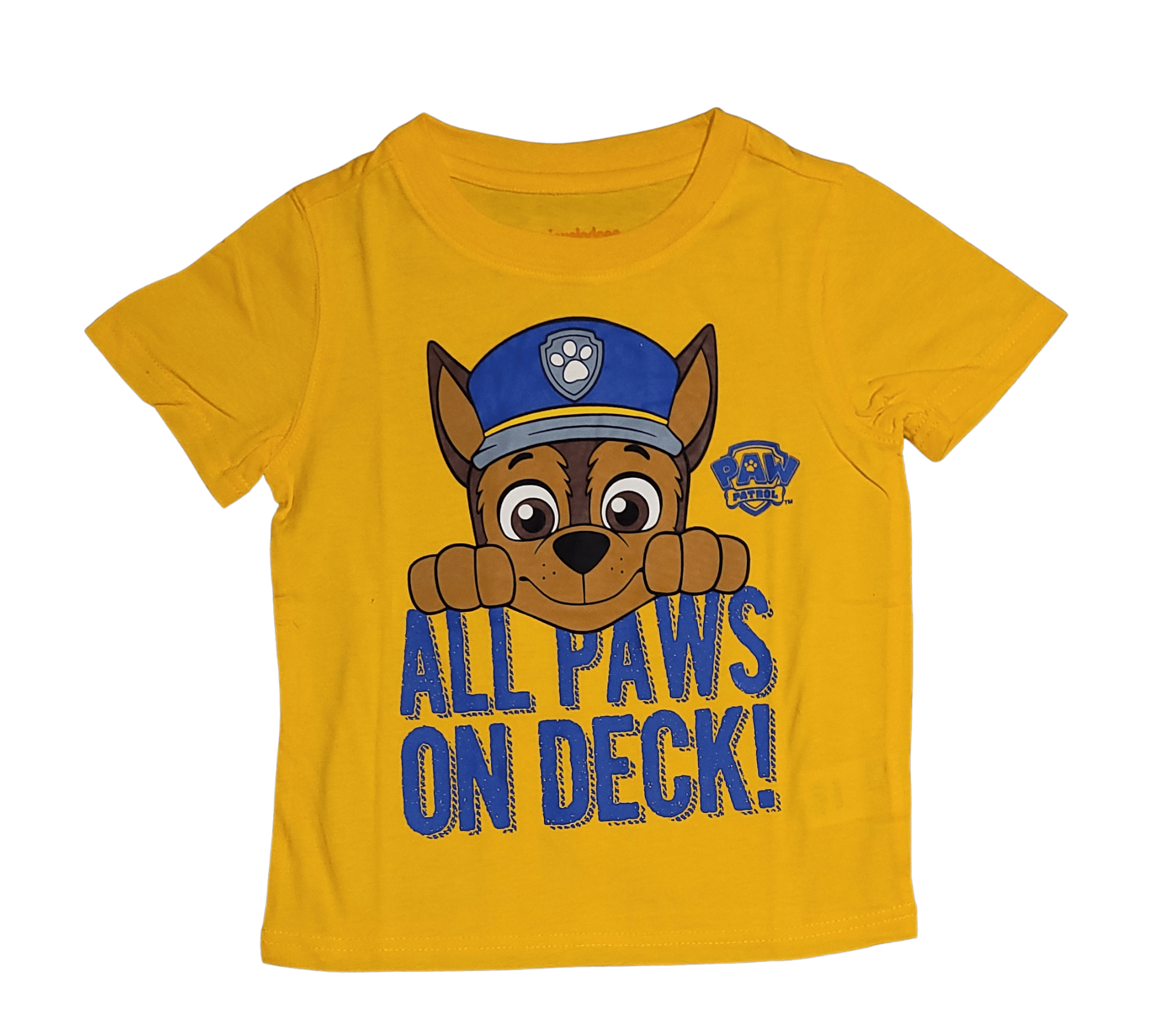 Paw Patrol Chase "All Paws On Deck" Toddler Boy Tee - Little Looms